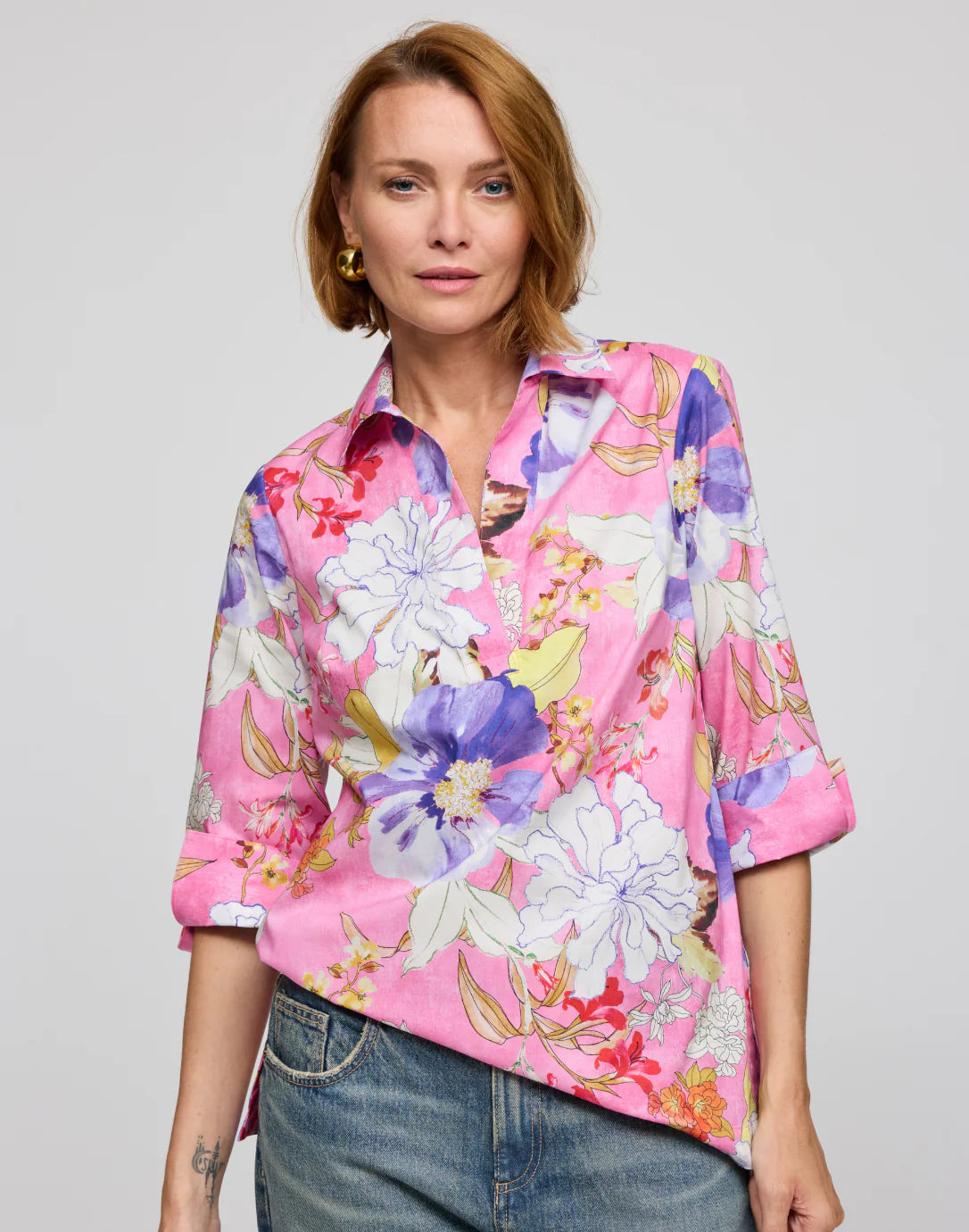 VICKY 3/4 SLEEVE SHIRT