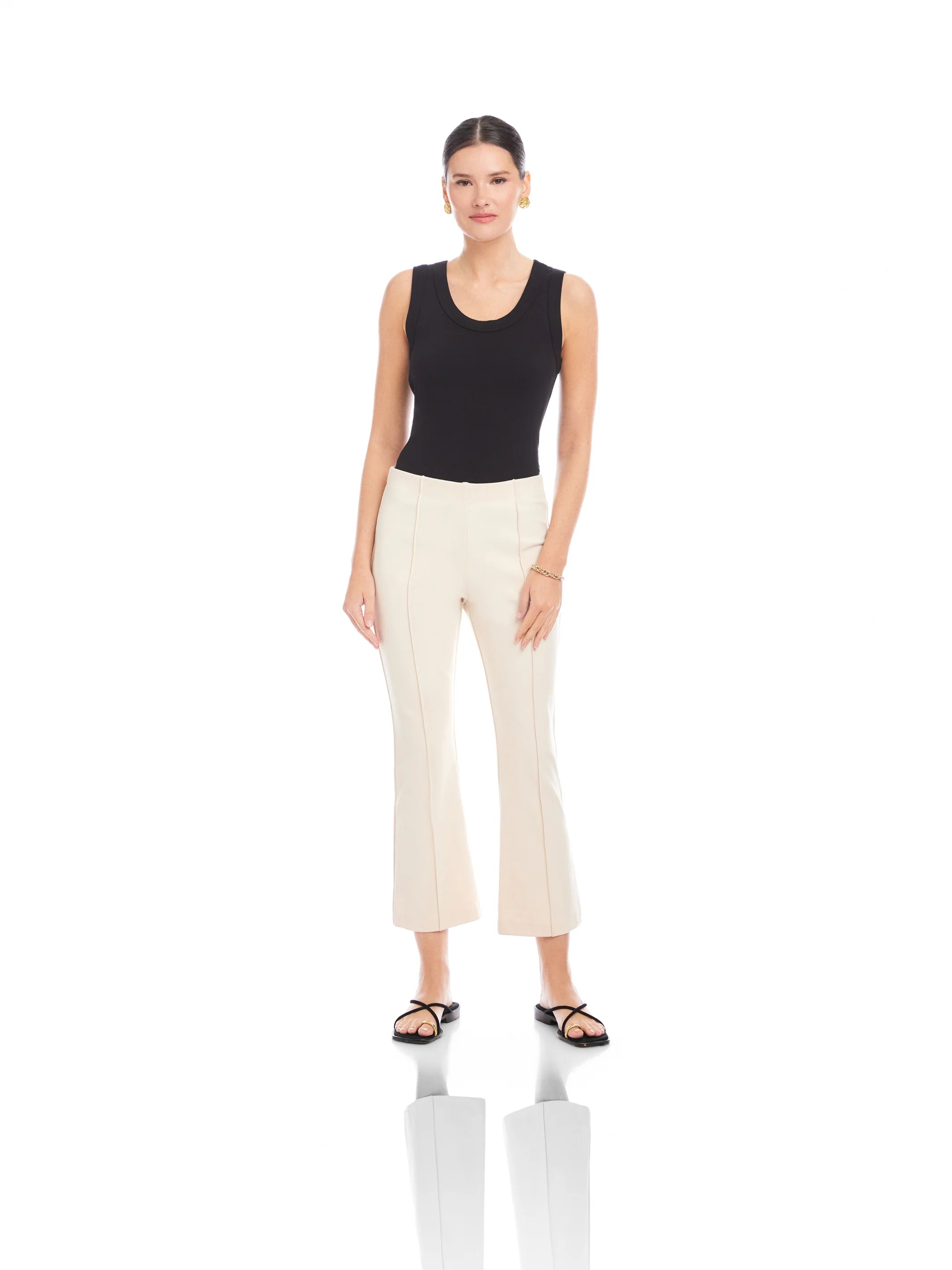 SIGOURNY PINTUCK PANTS