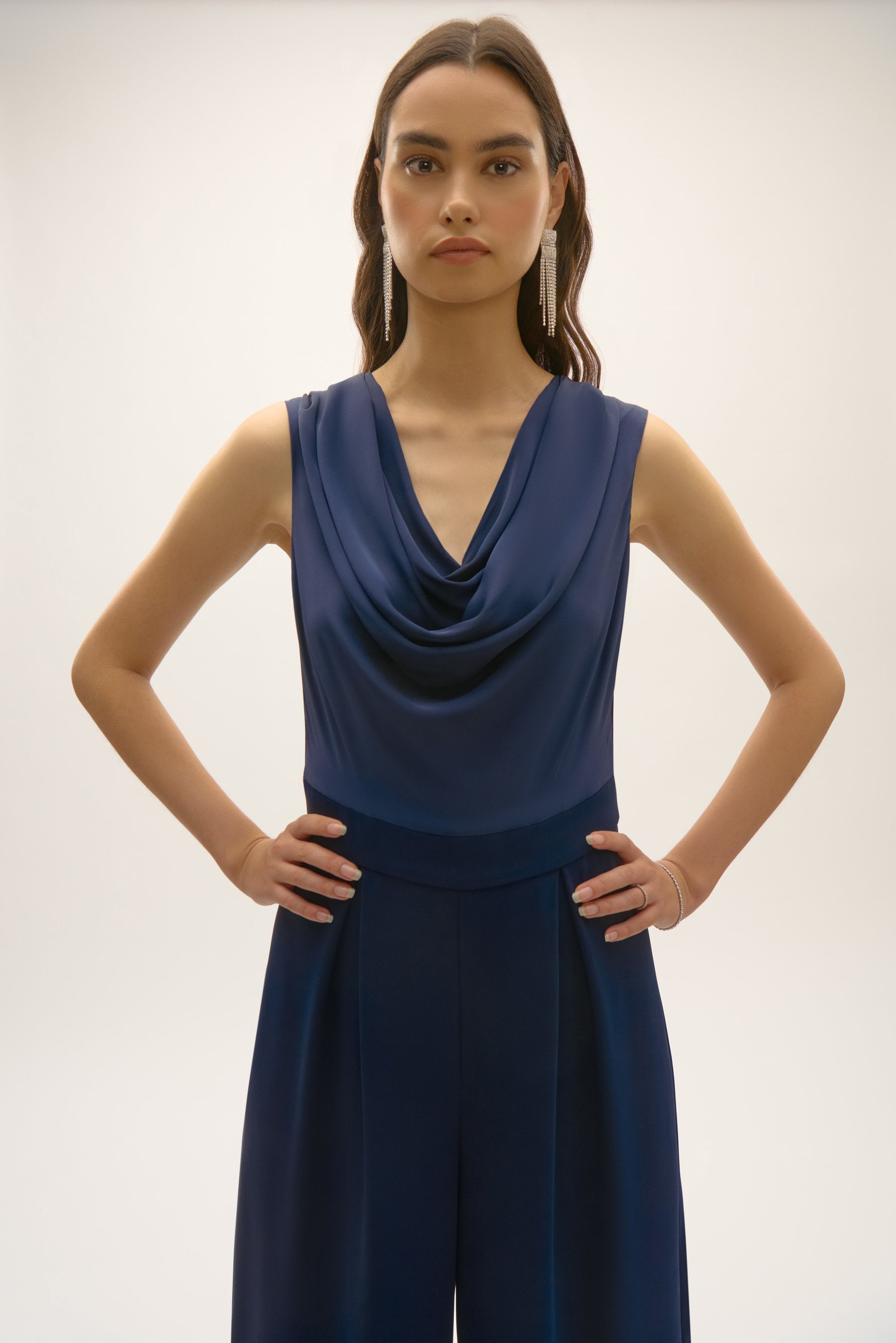 COWL NECK JUMPSUIT