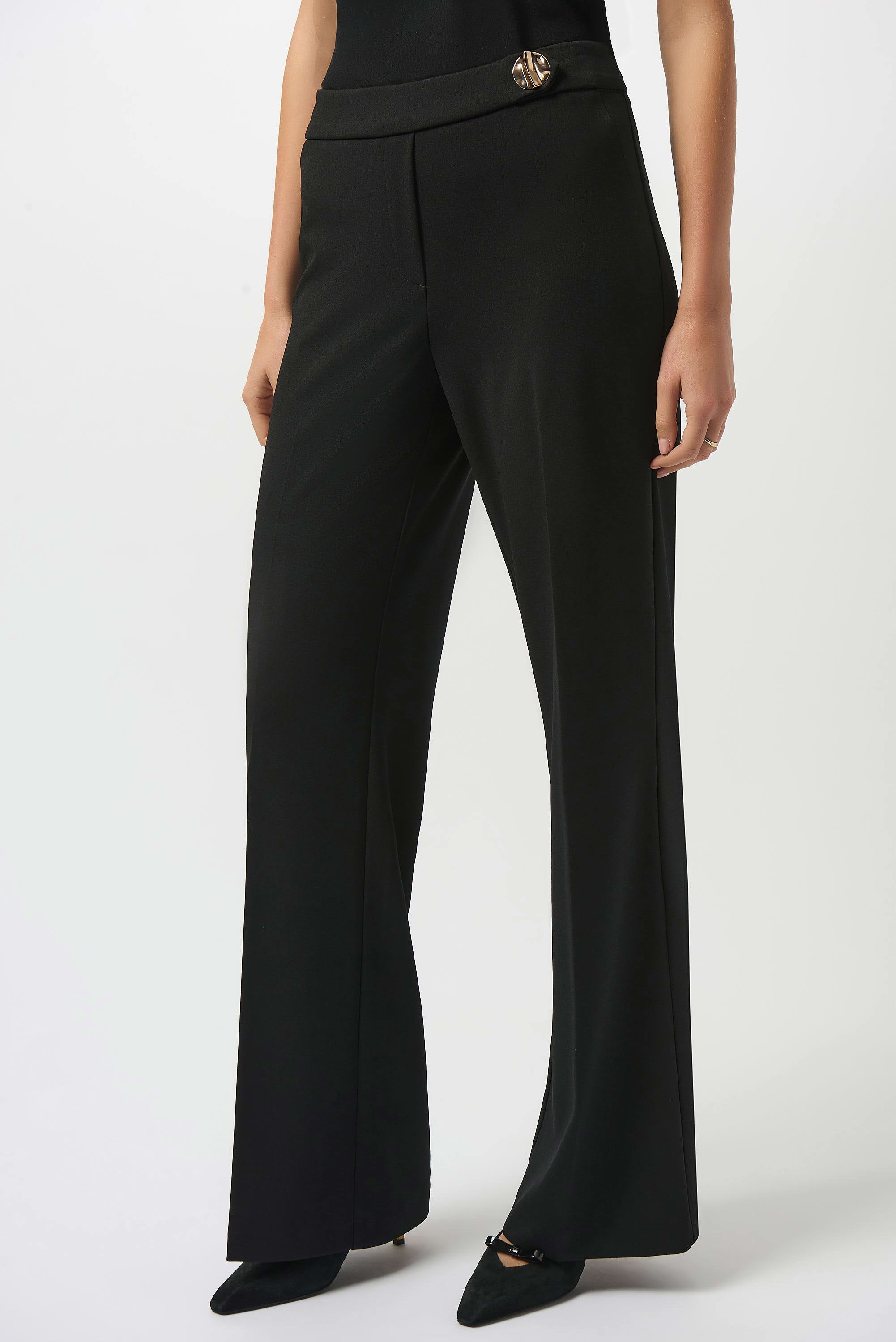 SCUBA CREPE WIDE-LEG PANT