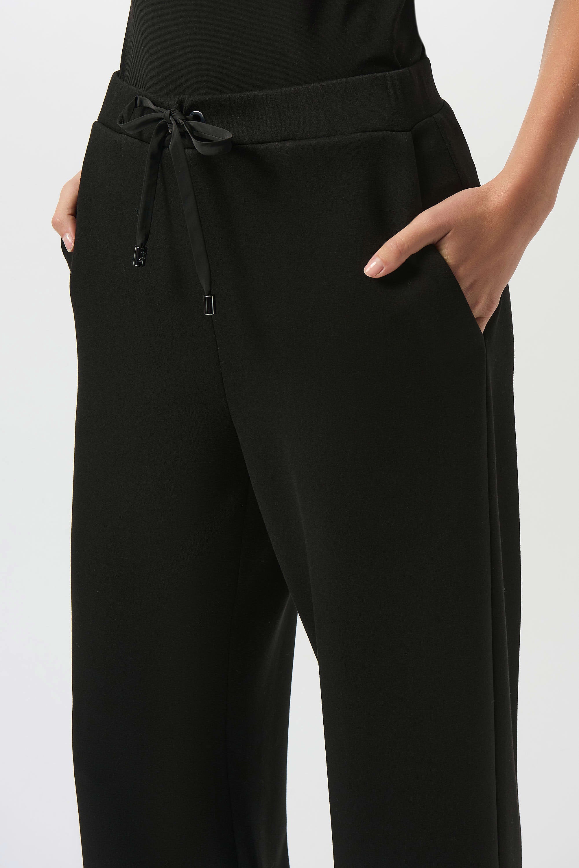 SCUBA JERSY WIDE-LEG PULL-ON PANT