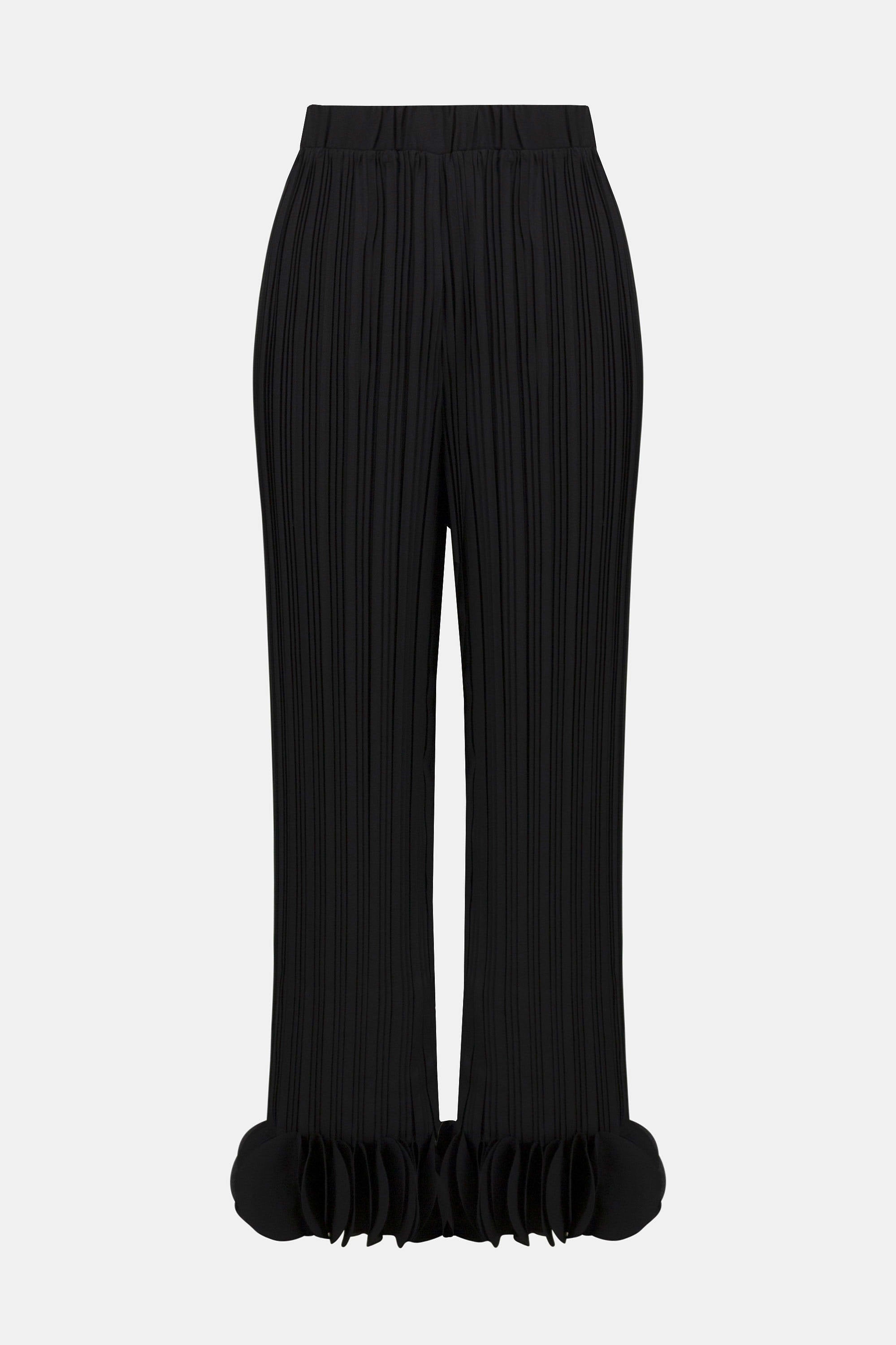 GEORGETTE WIDE LEG PLEATED PANT