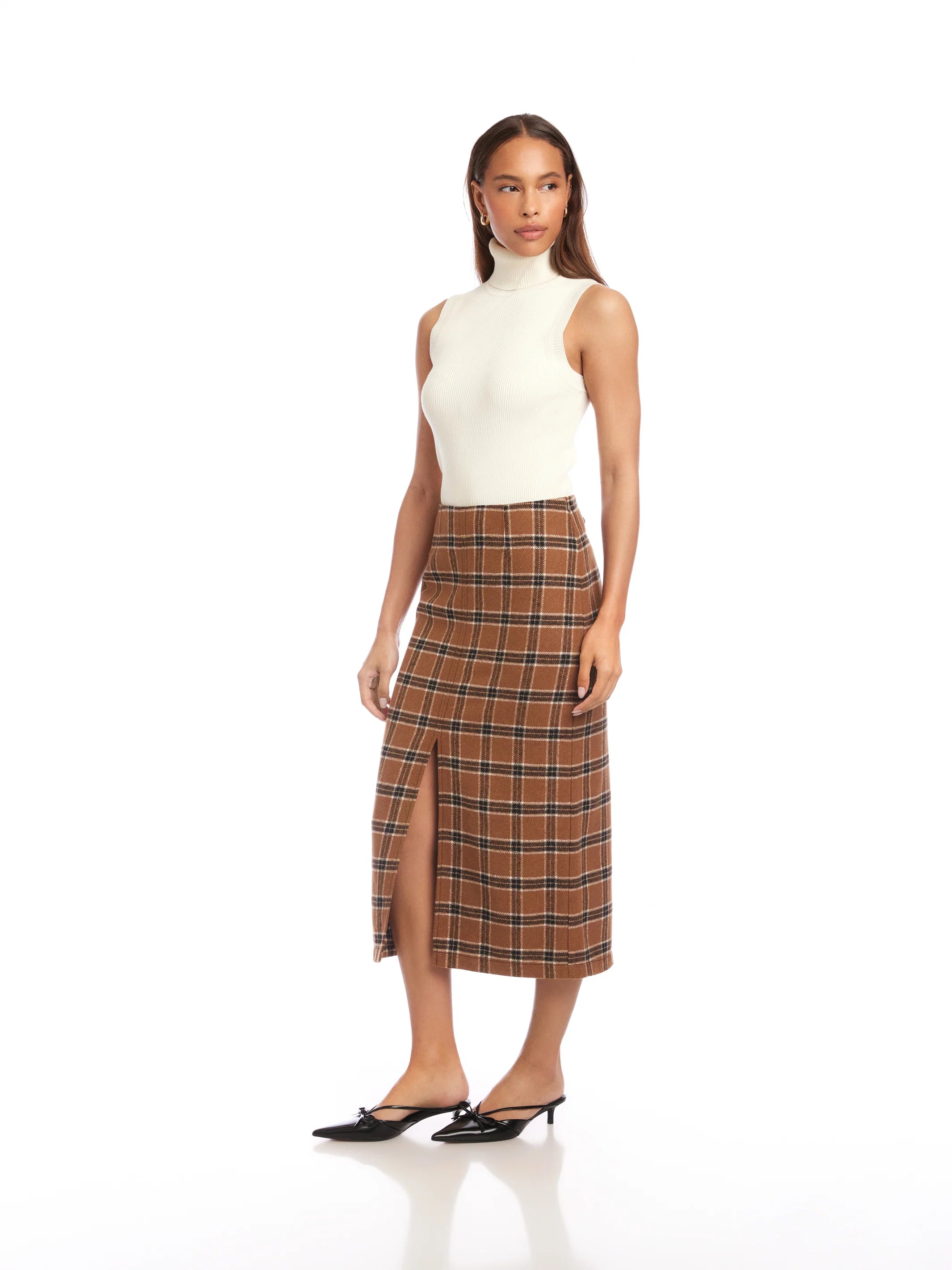 KAIA MIDI SKIRT