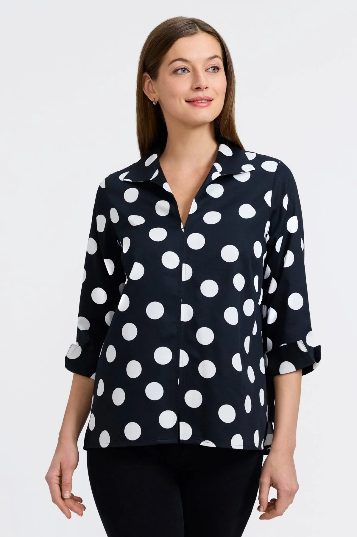 Foxcroft AGNES POLKA DOT
