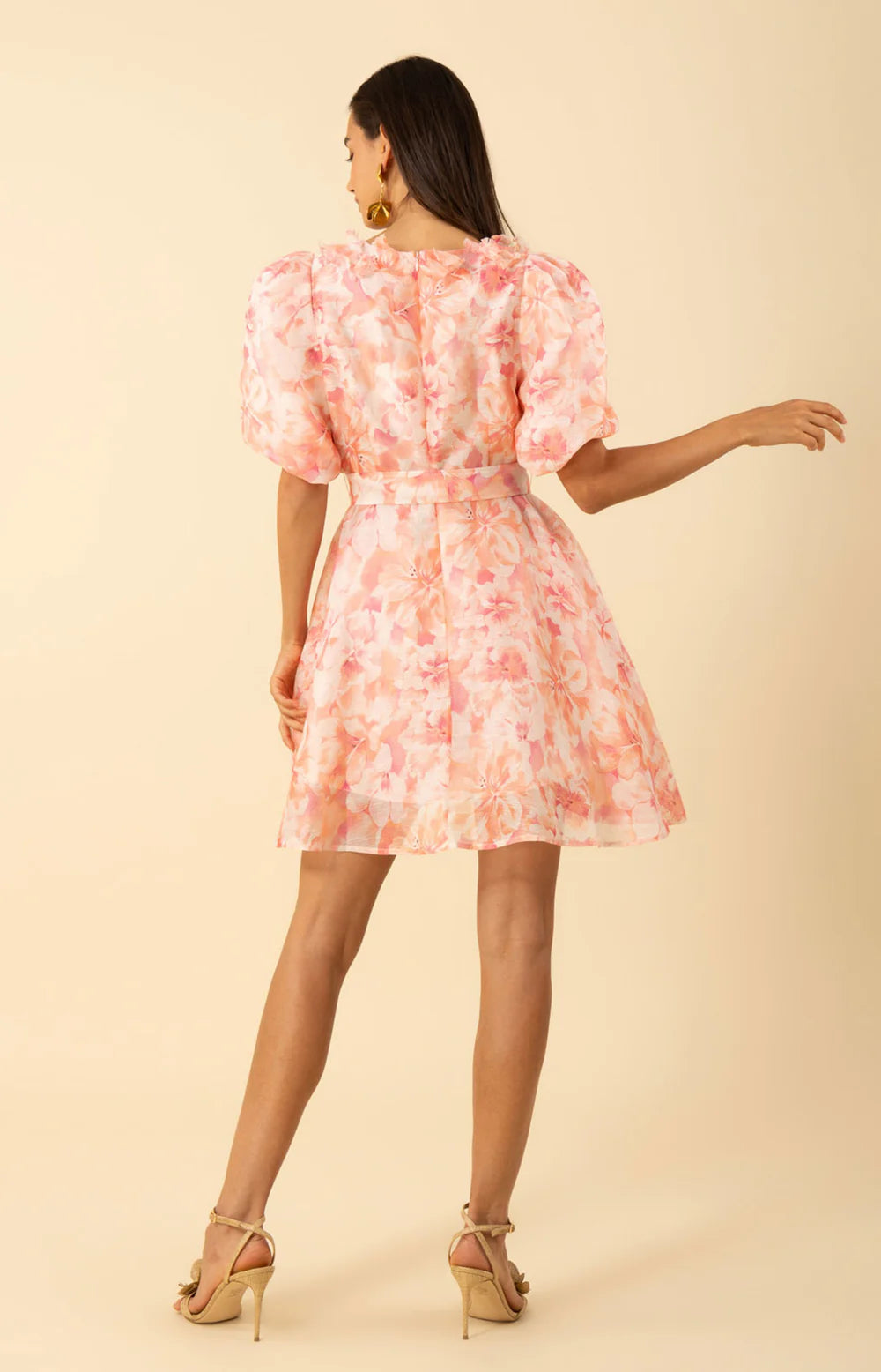 PROMISE FLORAL ORGANZA DRESS