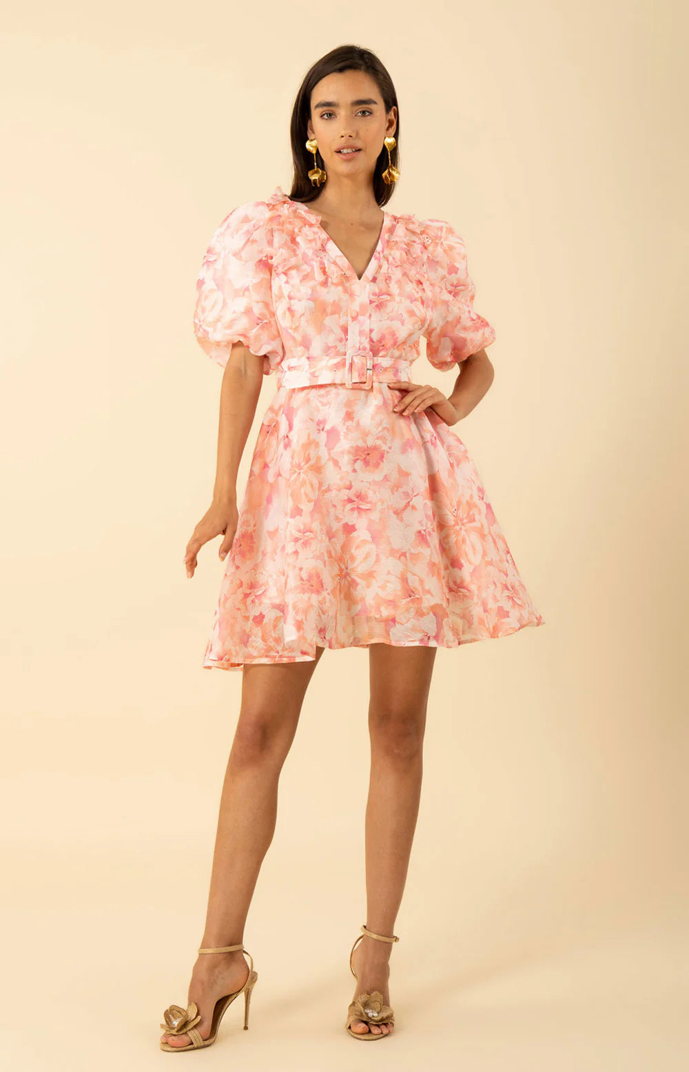 HALE BOB PROMISE FLORAL ORGANZA DRESS