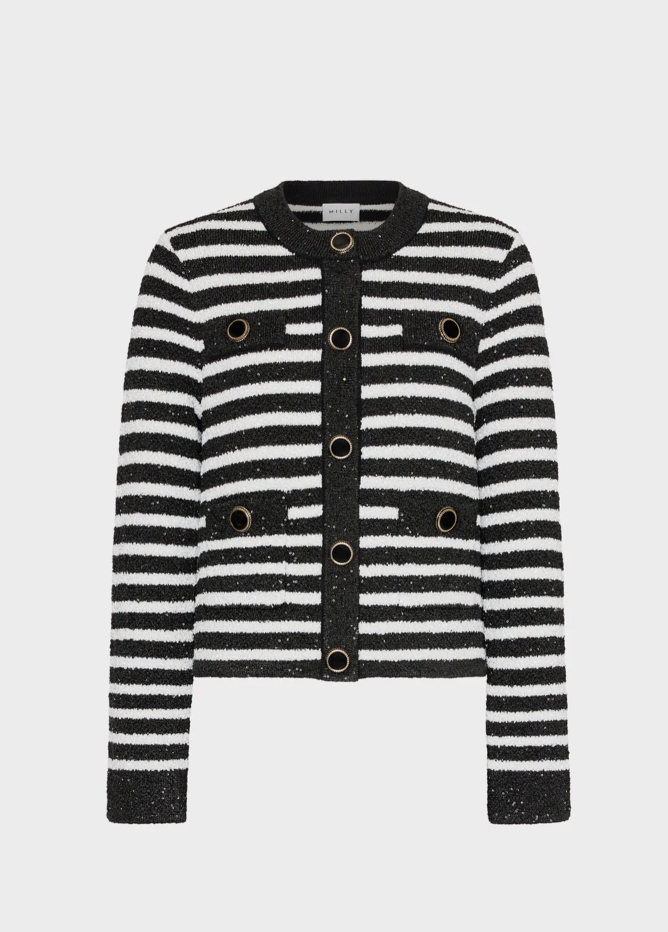 Milly SEQUIN CARDIGAN JACKET