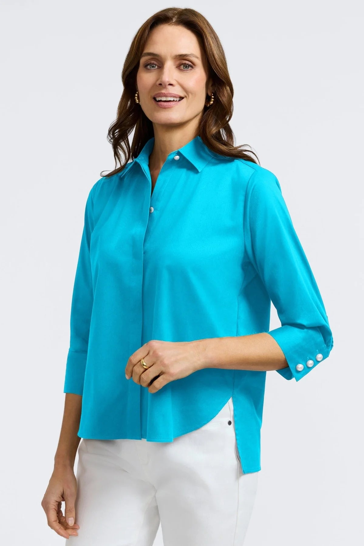 Foxcroft PEARL 3/4 SLEEVE
