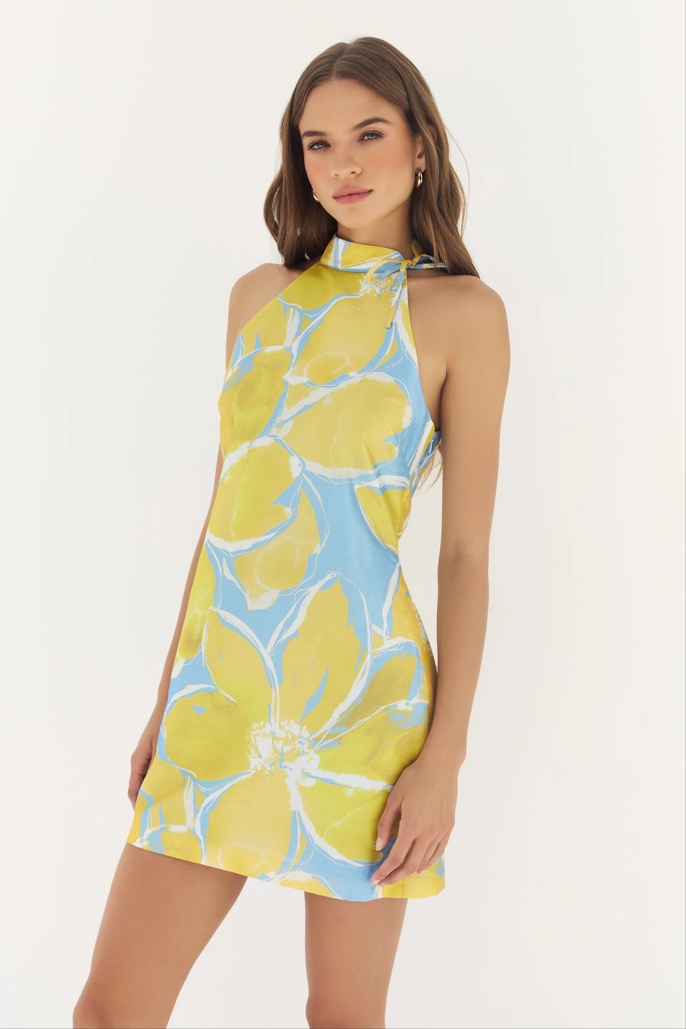 princess polly baby blue dress NAMI DRESS