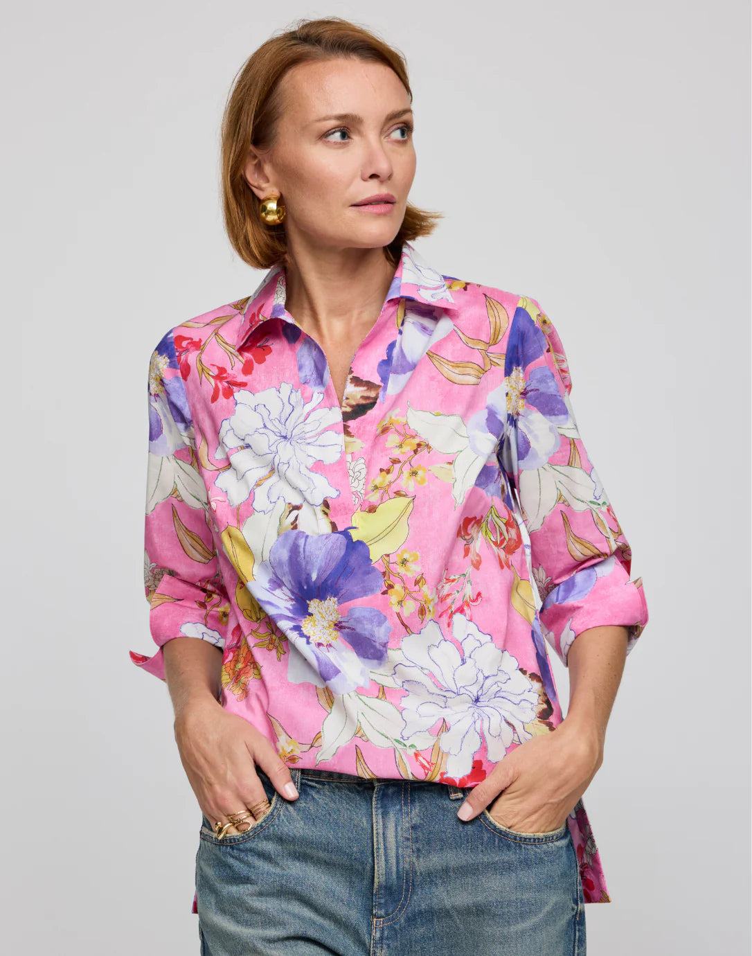 VICKY 3/4 SLEEVE SHIRT