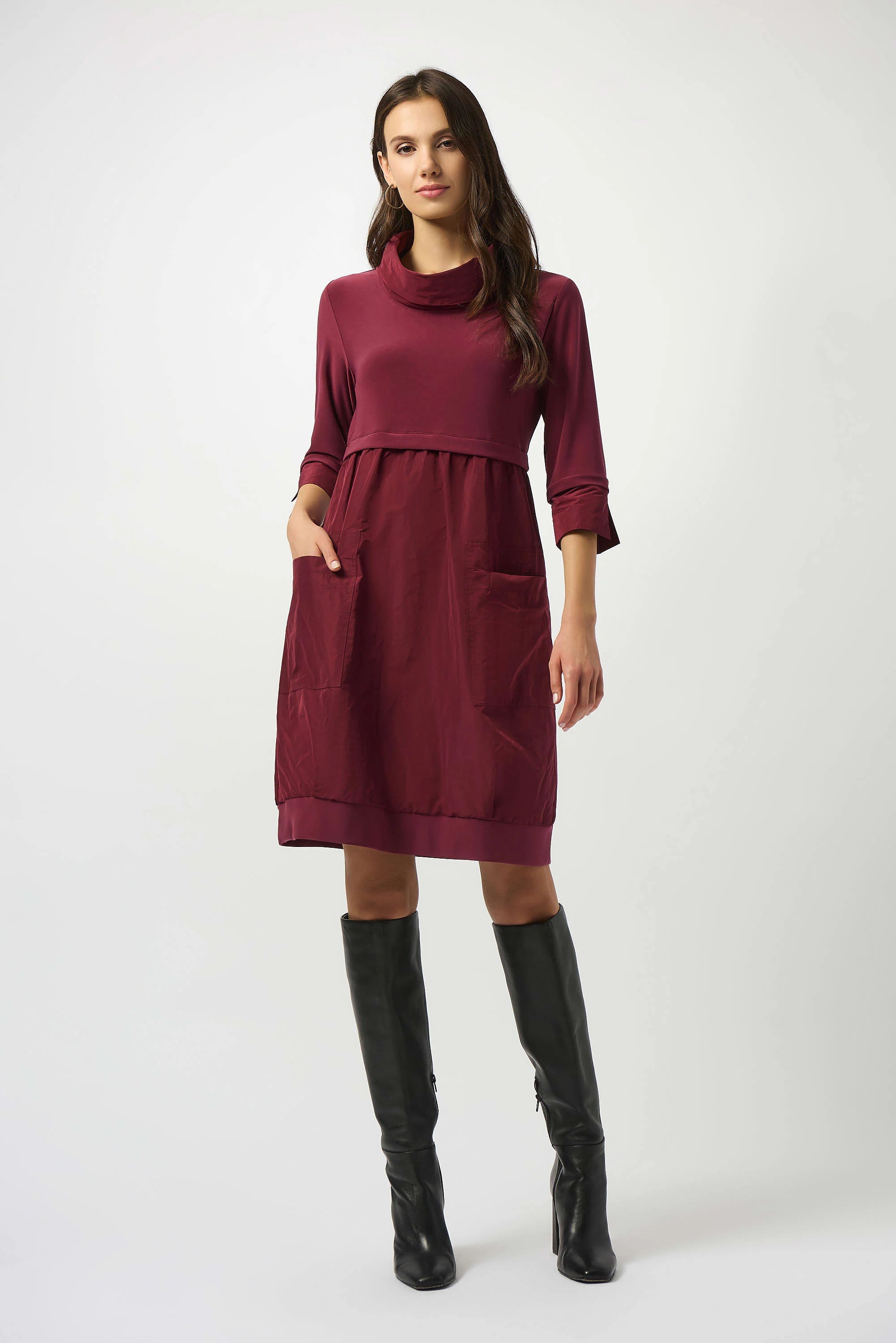 Joseph Ribkoff COWL NECK PARACHUTE DRESS