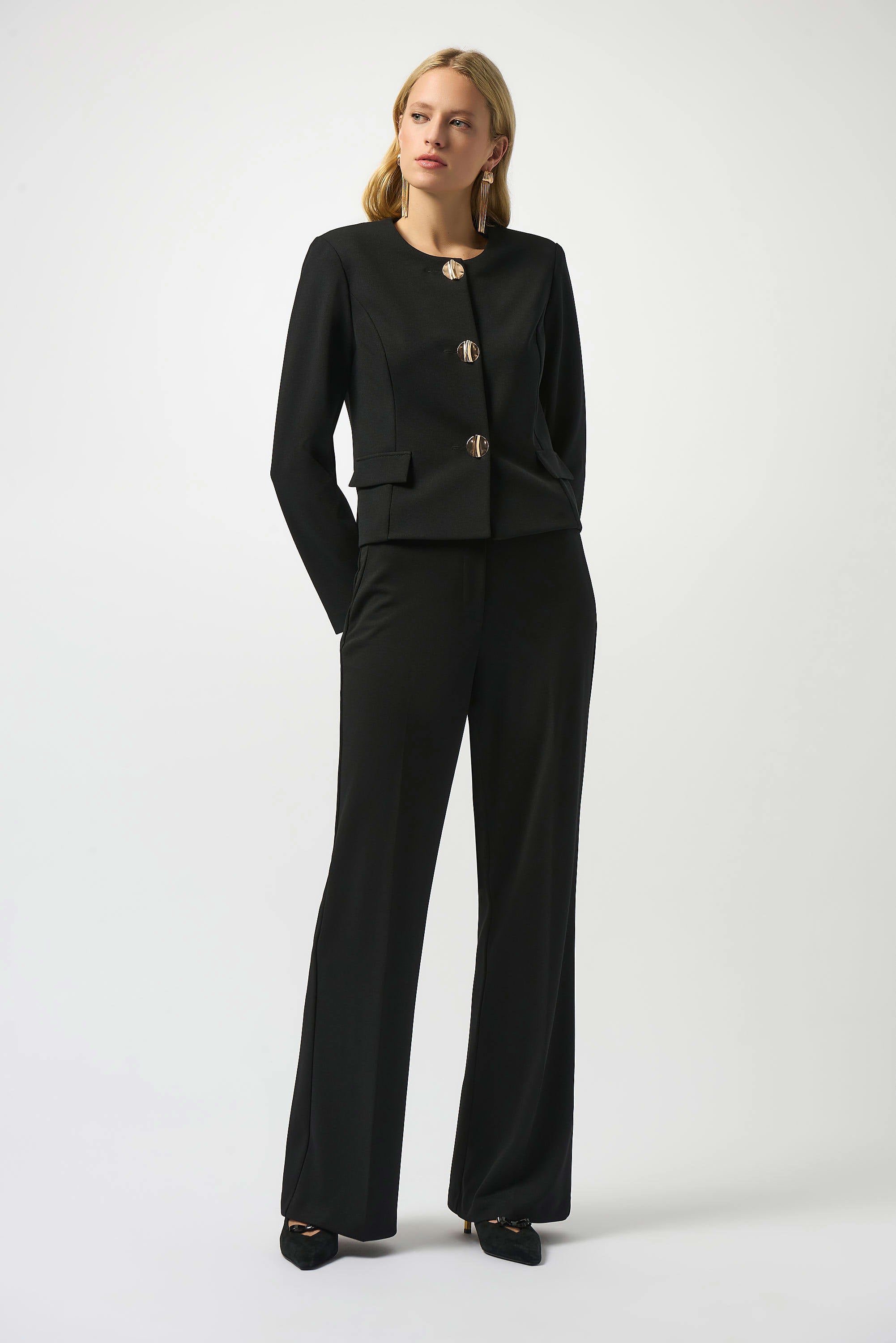SCUBA CREPE WIDE-LEG PANT