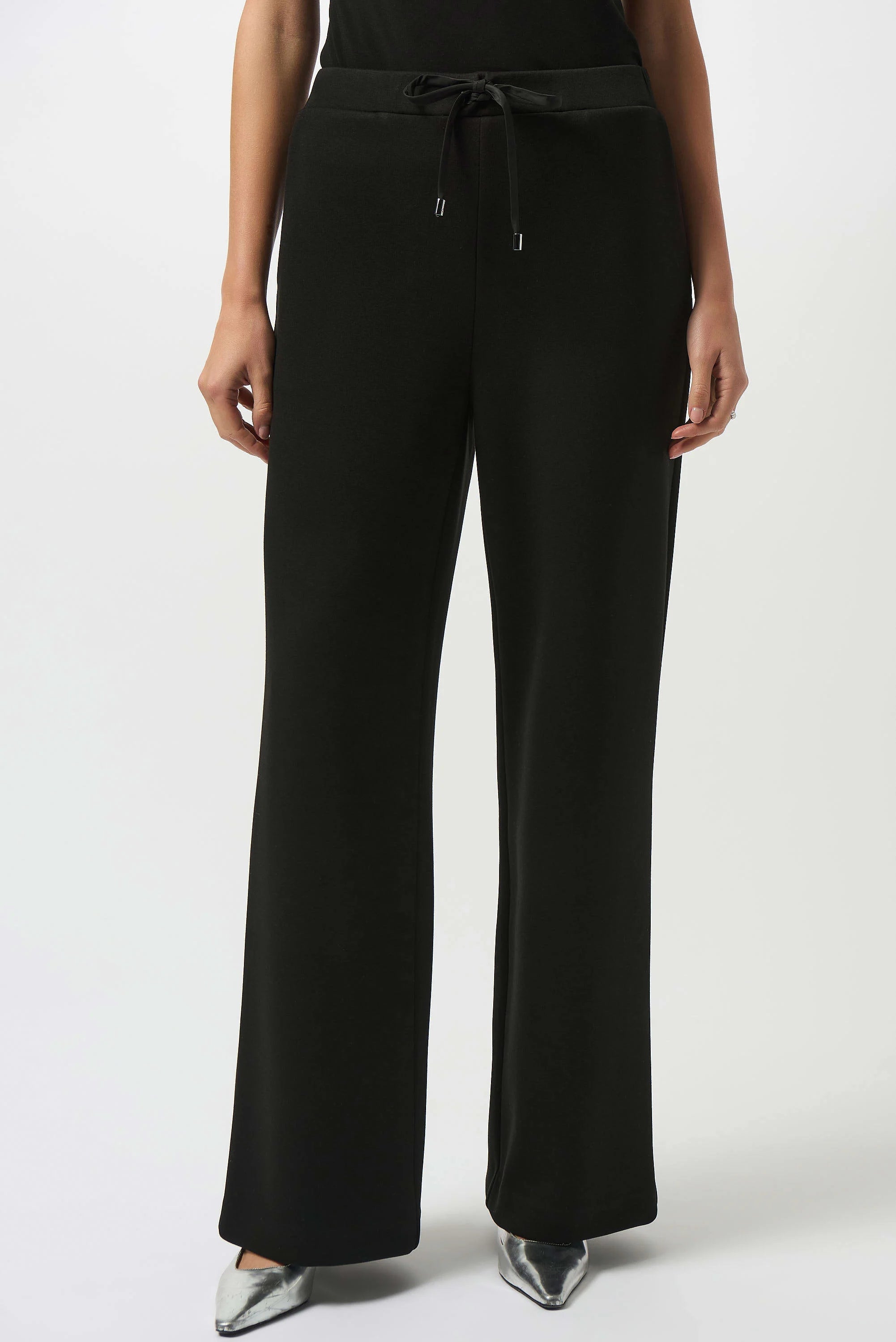 SCUBA JERSY WIDE-LEG PULL-ON PANT