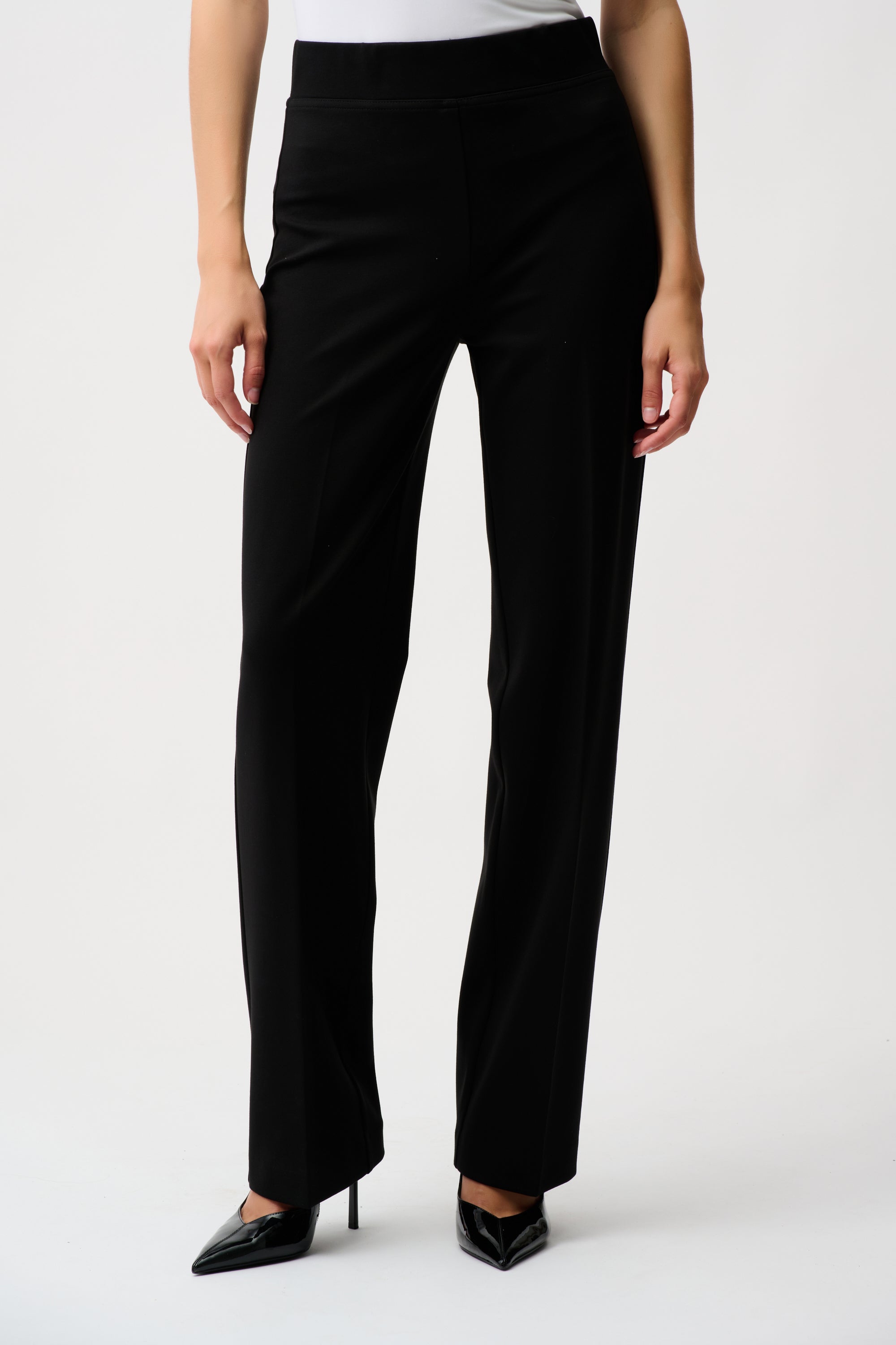 Joseph Ribkoff HEAVY KNIT WIDE LEG PULL-ON PANT