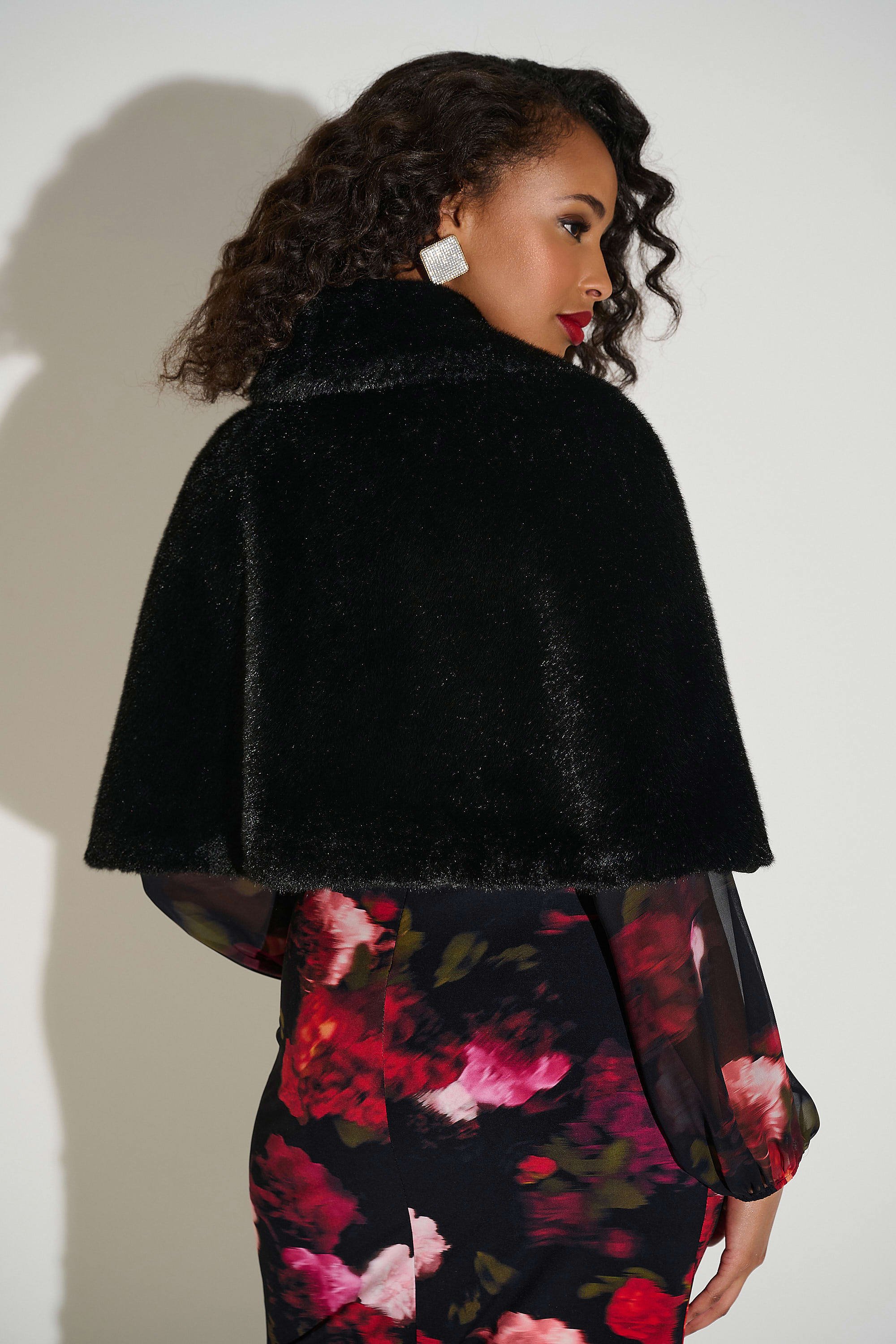 FAUX FUR CAPE
