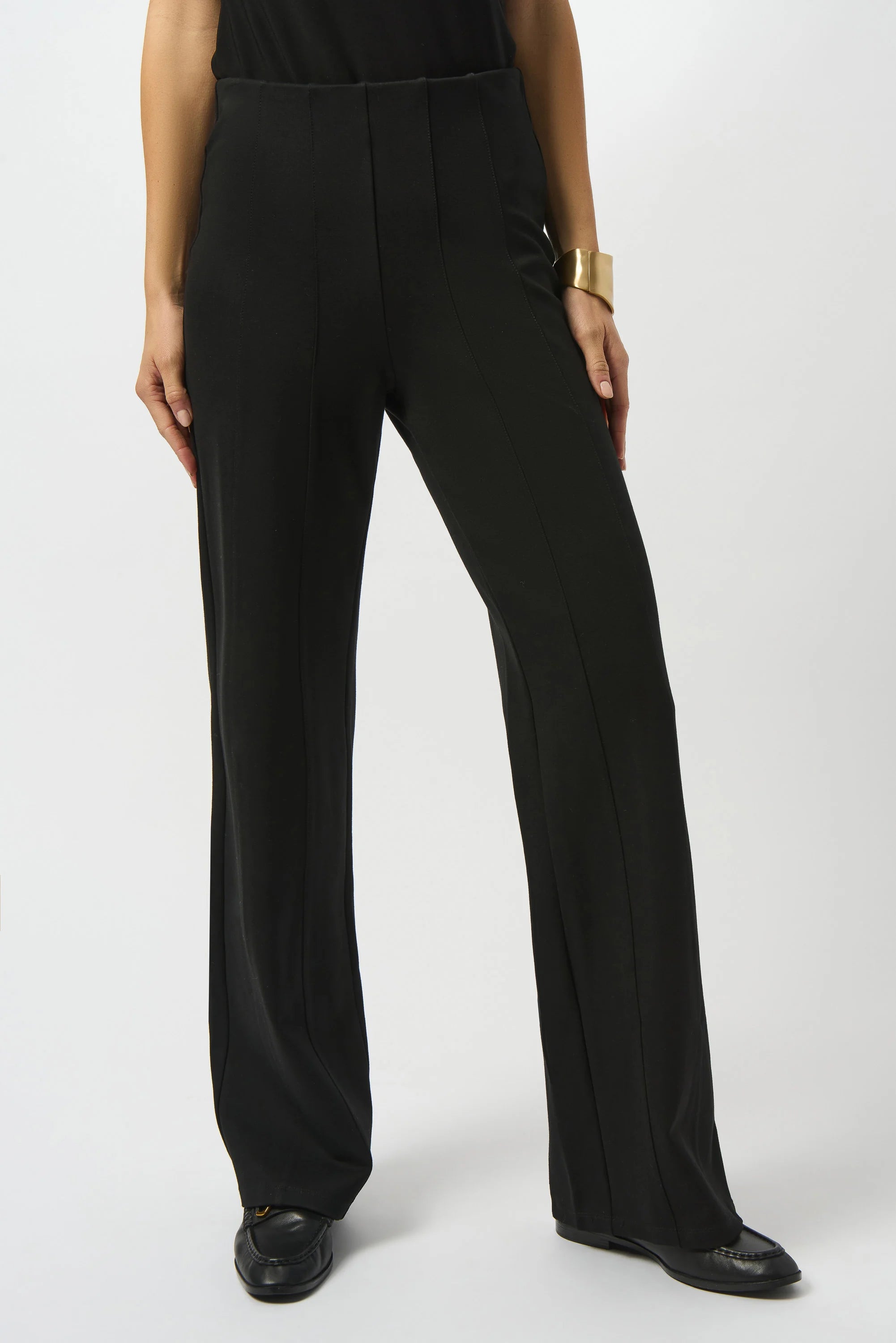 HEAVY KNIT WIDE LEG PULL-ON PANT