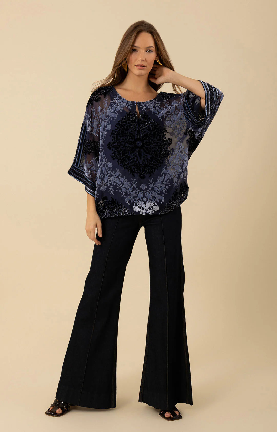 BRIAR VELVET BURNOUT TOP