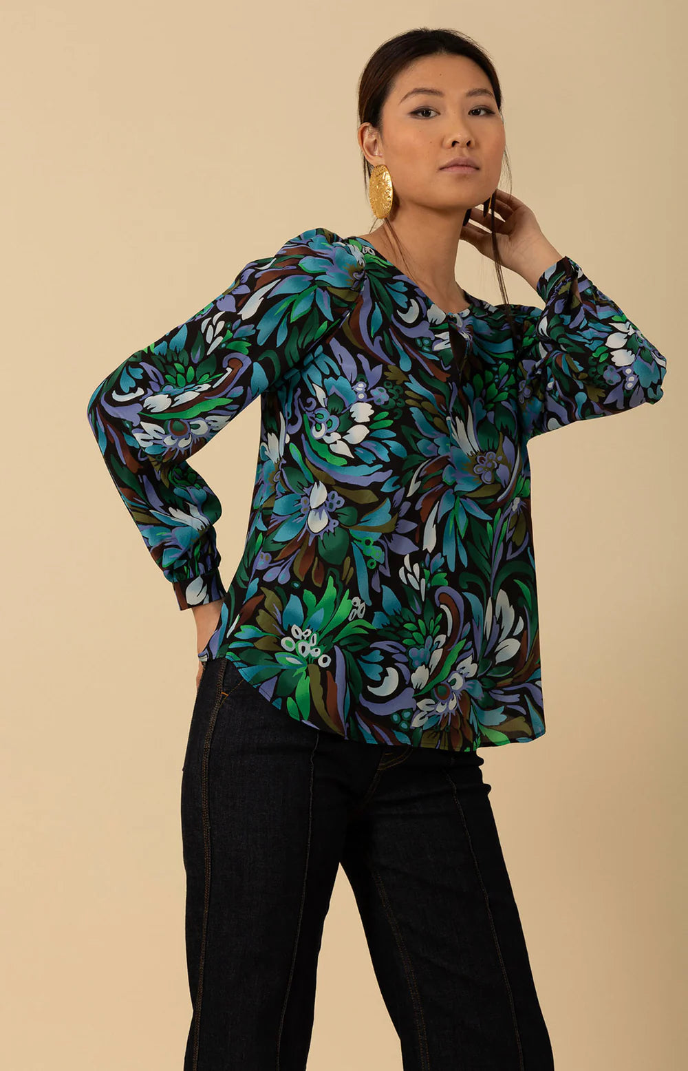 HALE BOB Averie Silk Top