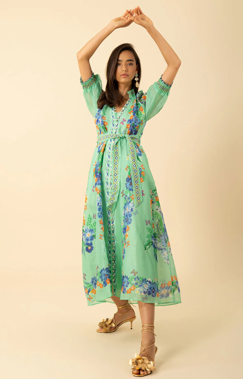 HALE BOB ALAIYA ORGANZA MAXI DRESS