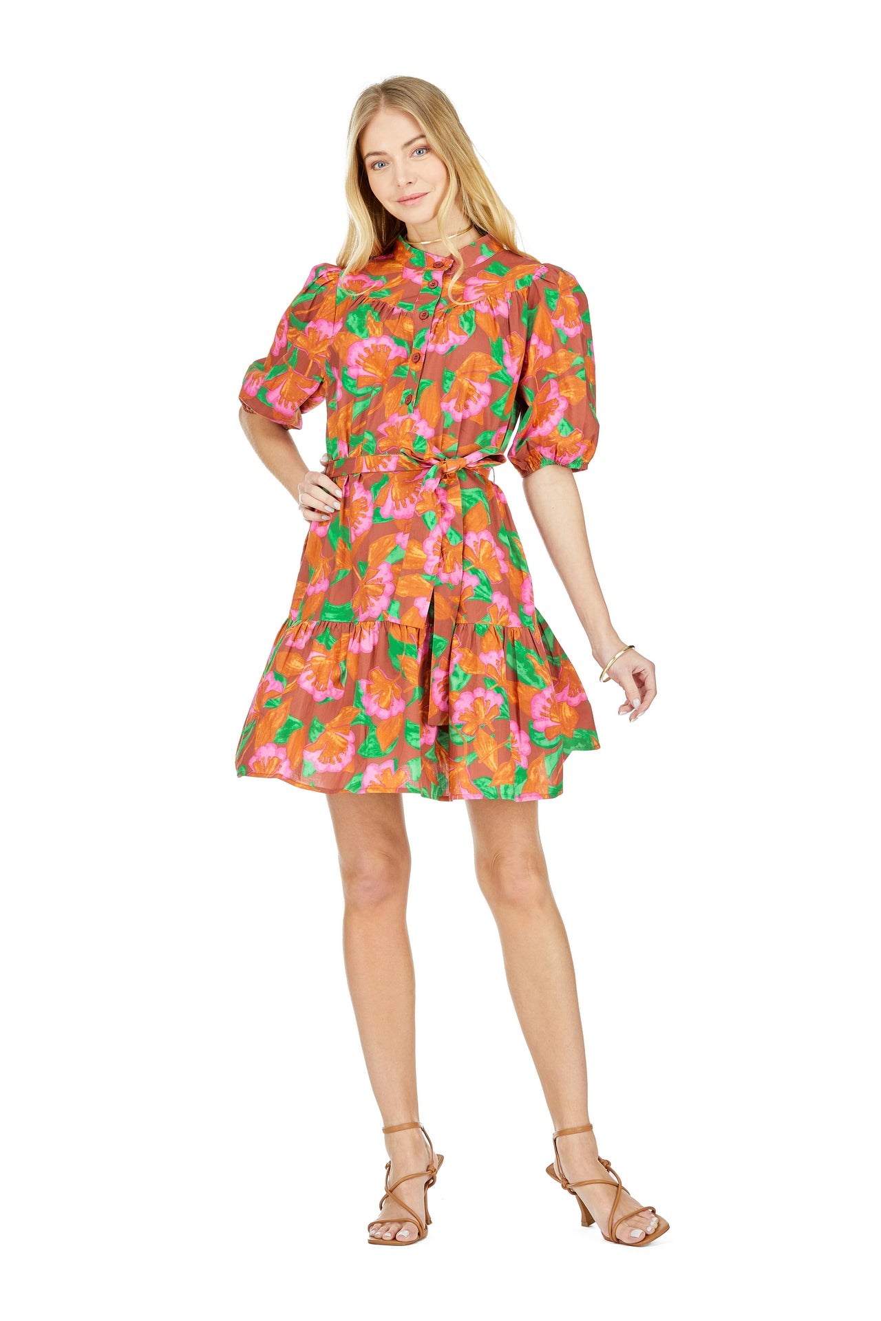 Joy Joy puff sleeve dress