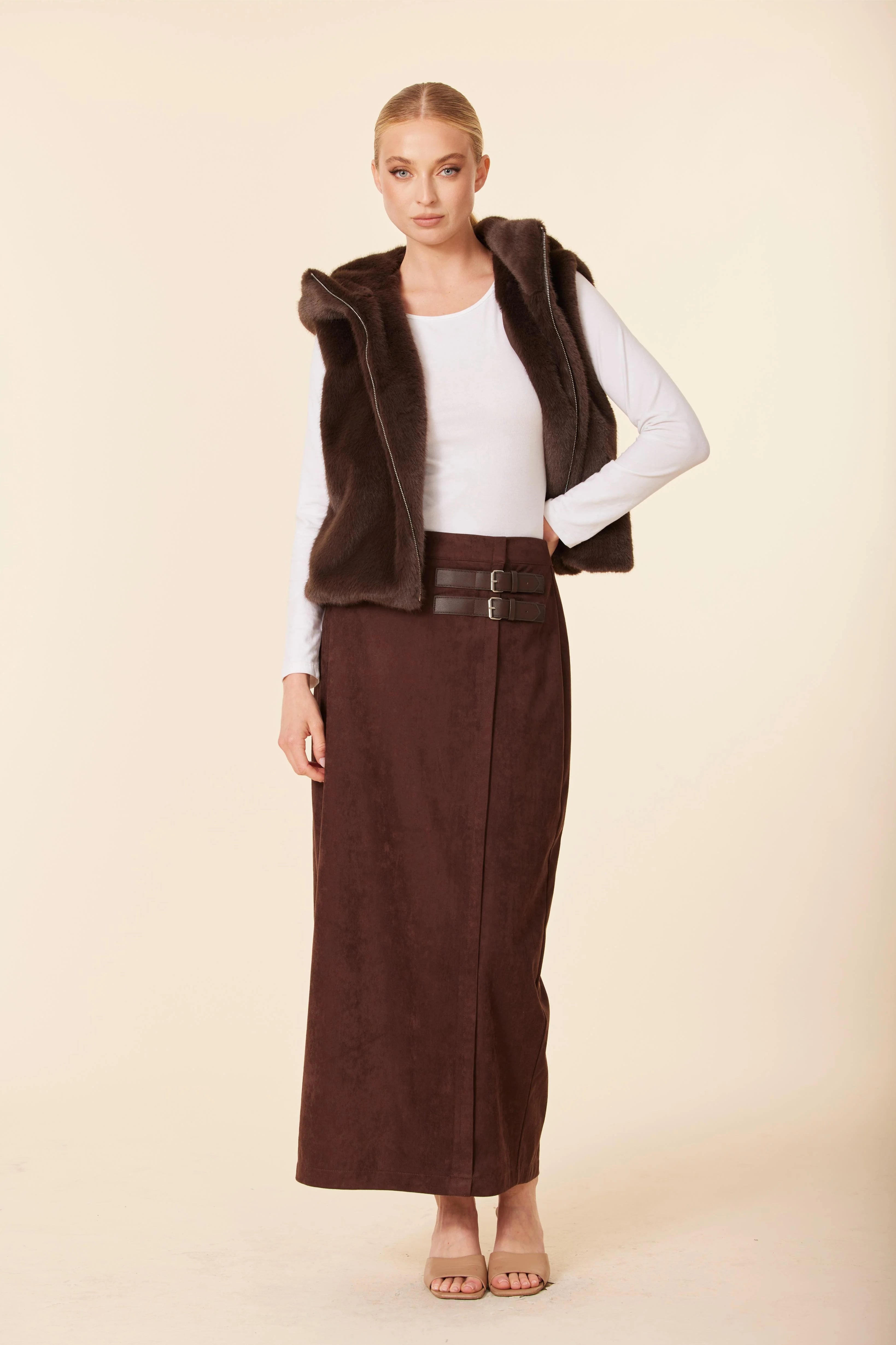 FARM Rio SUEDE SKIRT