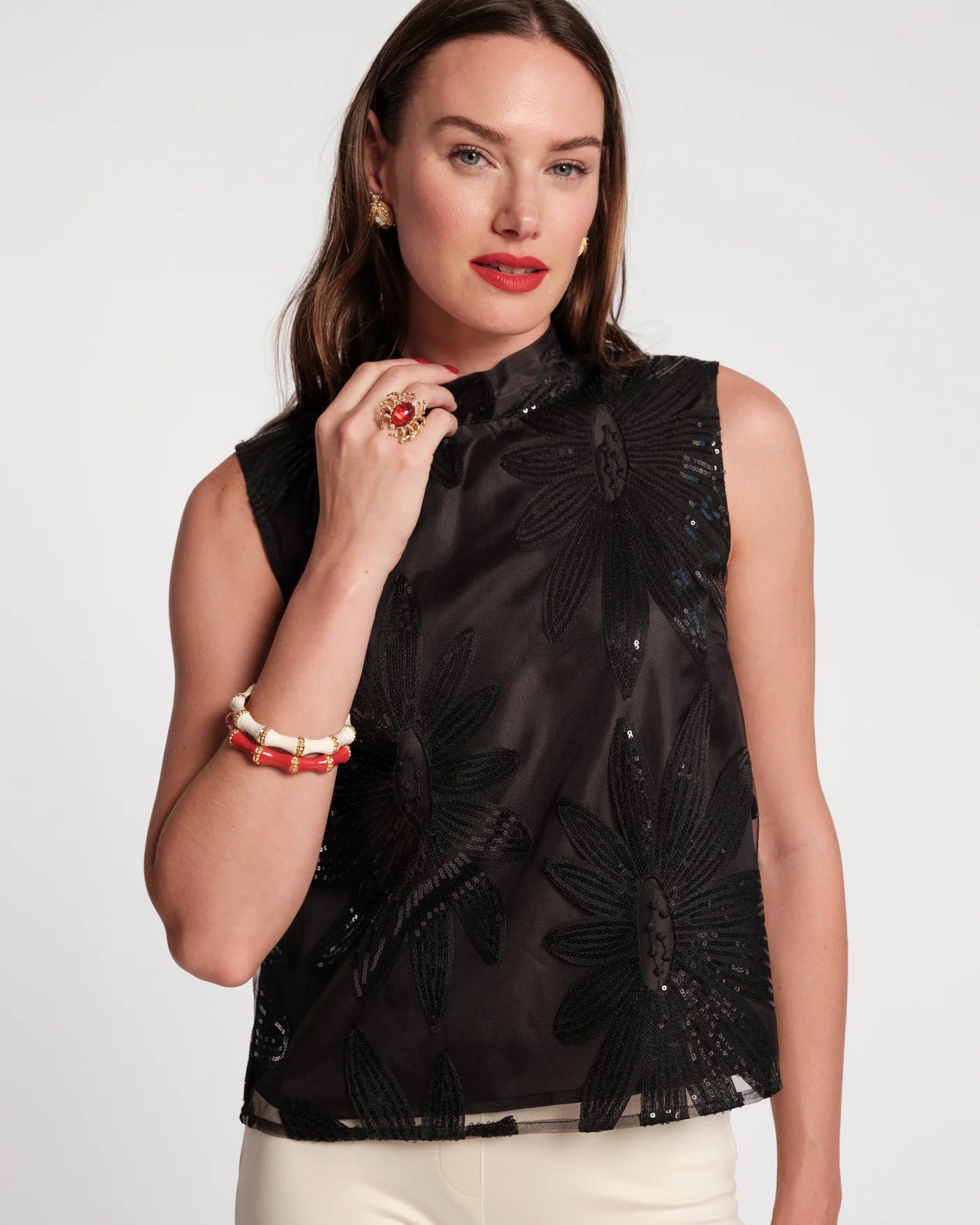 Frances Valentine DIPLOMAT SEQUIN TOP
