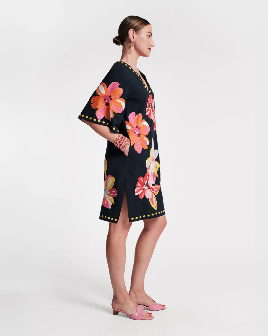 CHARMING CAFTAN MINI SUN FLORAL