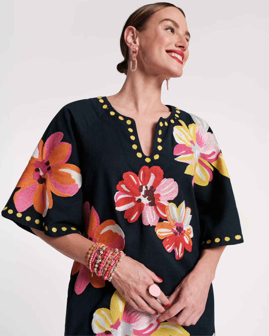 CHARMING CAFTAN MINI SUN FLORAL