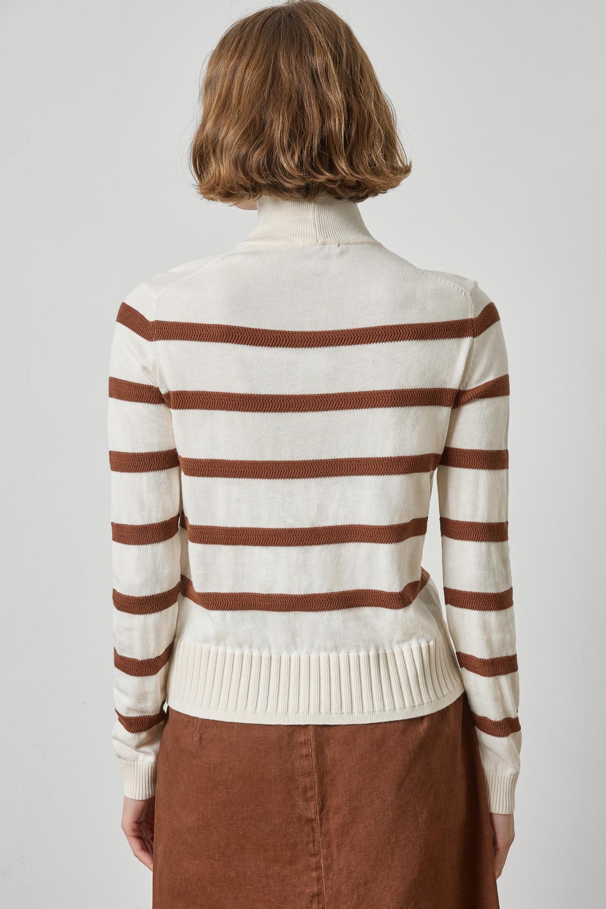 STRIPE TURTLENECK