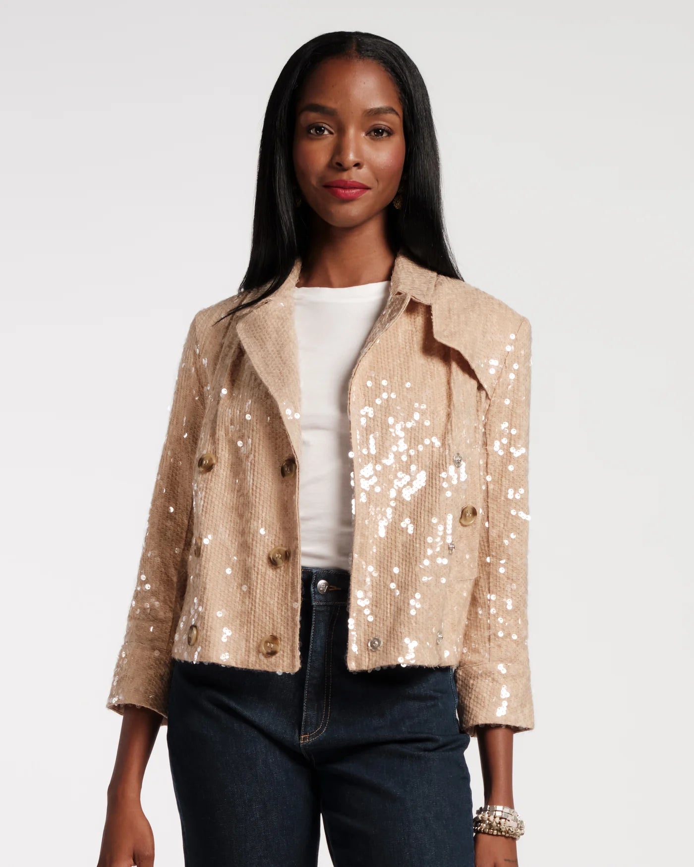 Frances Valentine SEQUIN MOTO JACKET