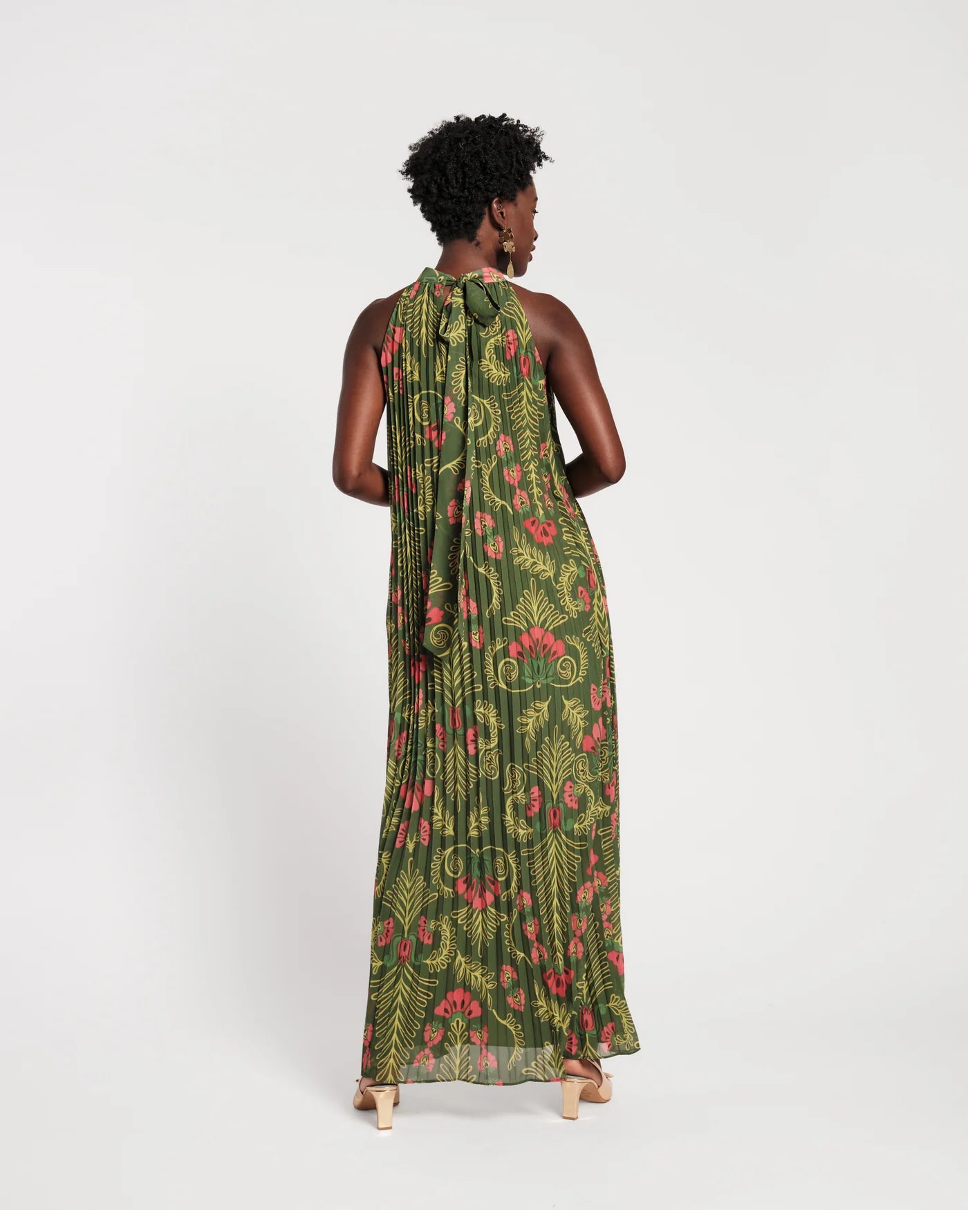 SLIM PLEATED MAXI
