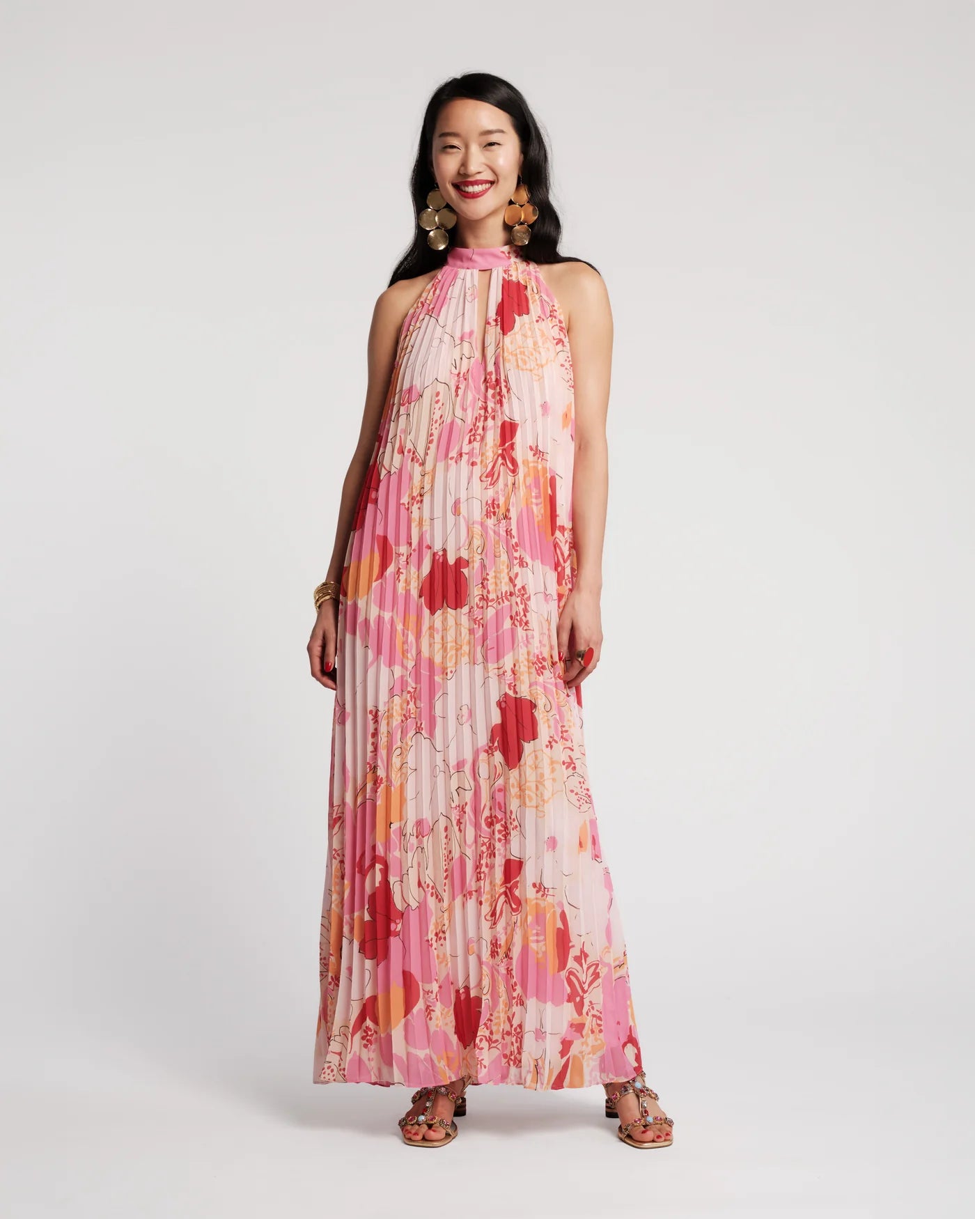 Frances Valentine SLIM PLEATED MAXI