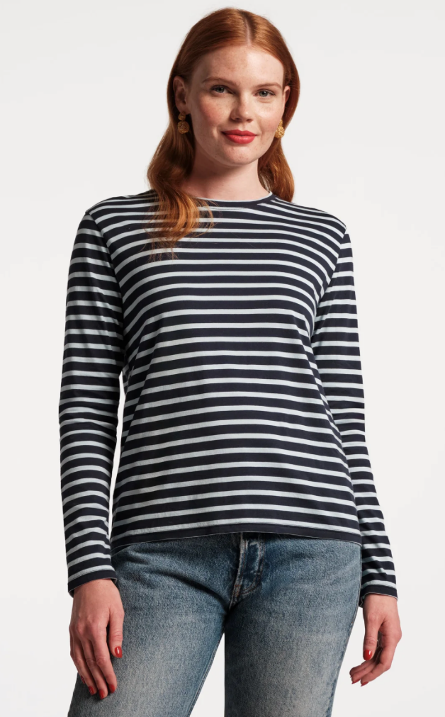Frances Valentine LONG SLEEVE STRIPED T-SHIRT