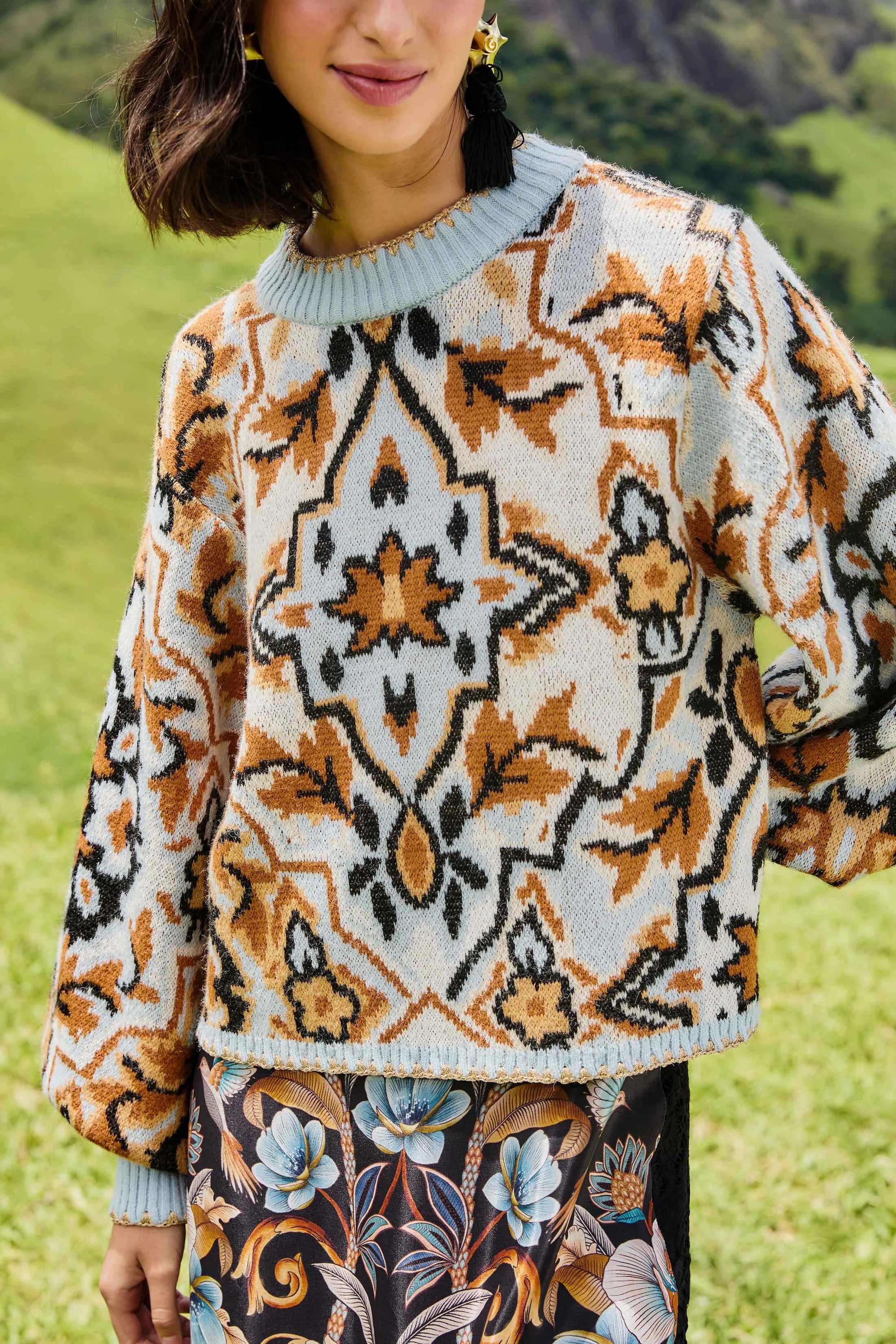FARM Rio TAPESTRY SWEATER