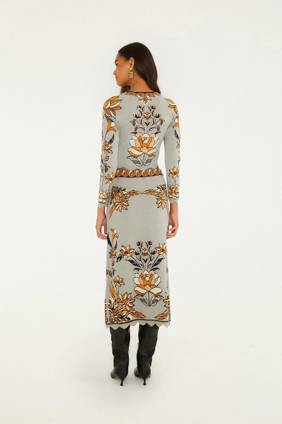 STAINED GLASS KNIT SKIRT