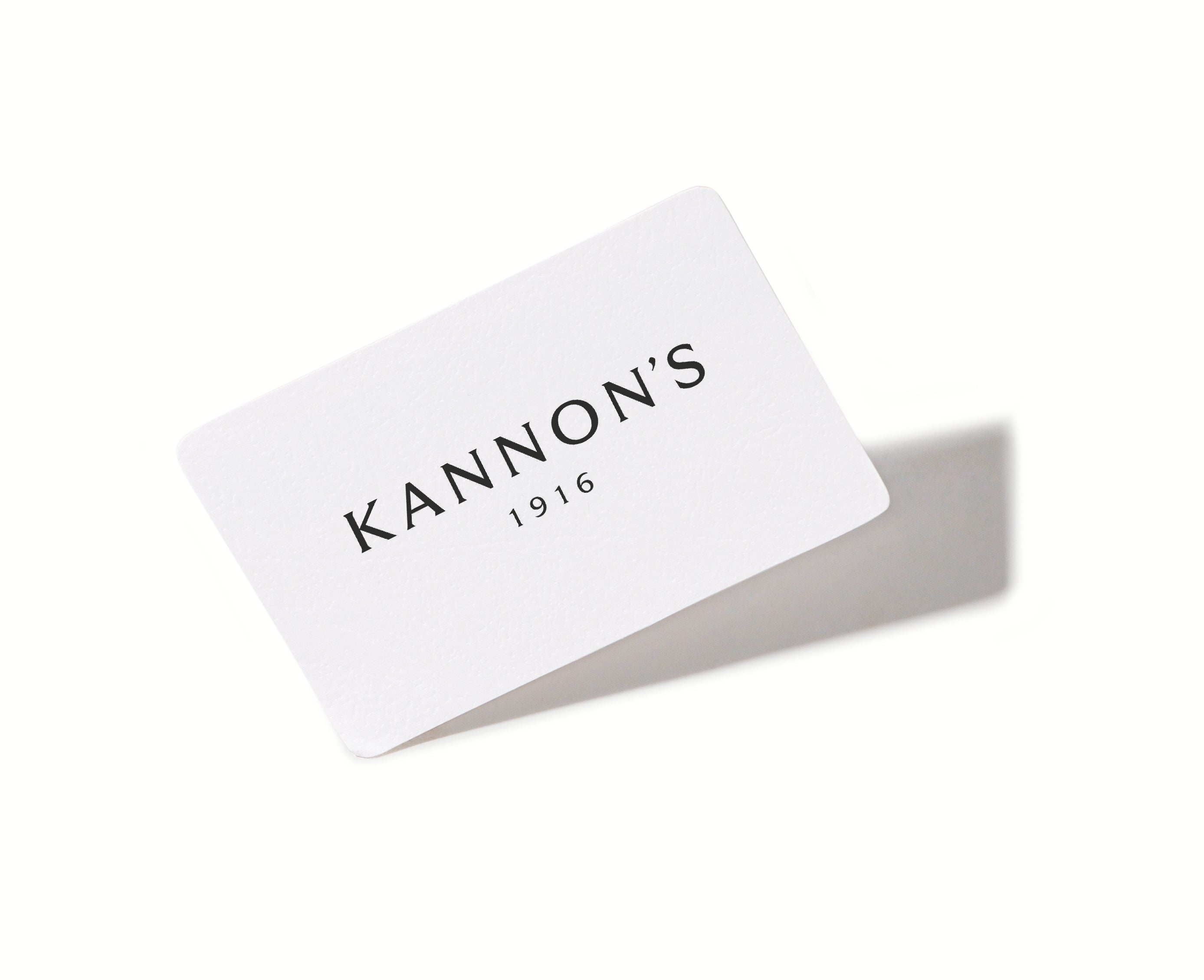 KANNON'S GIFT CARD