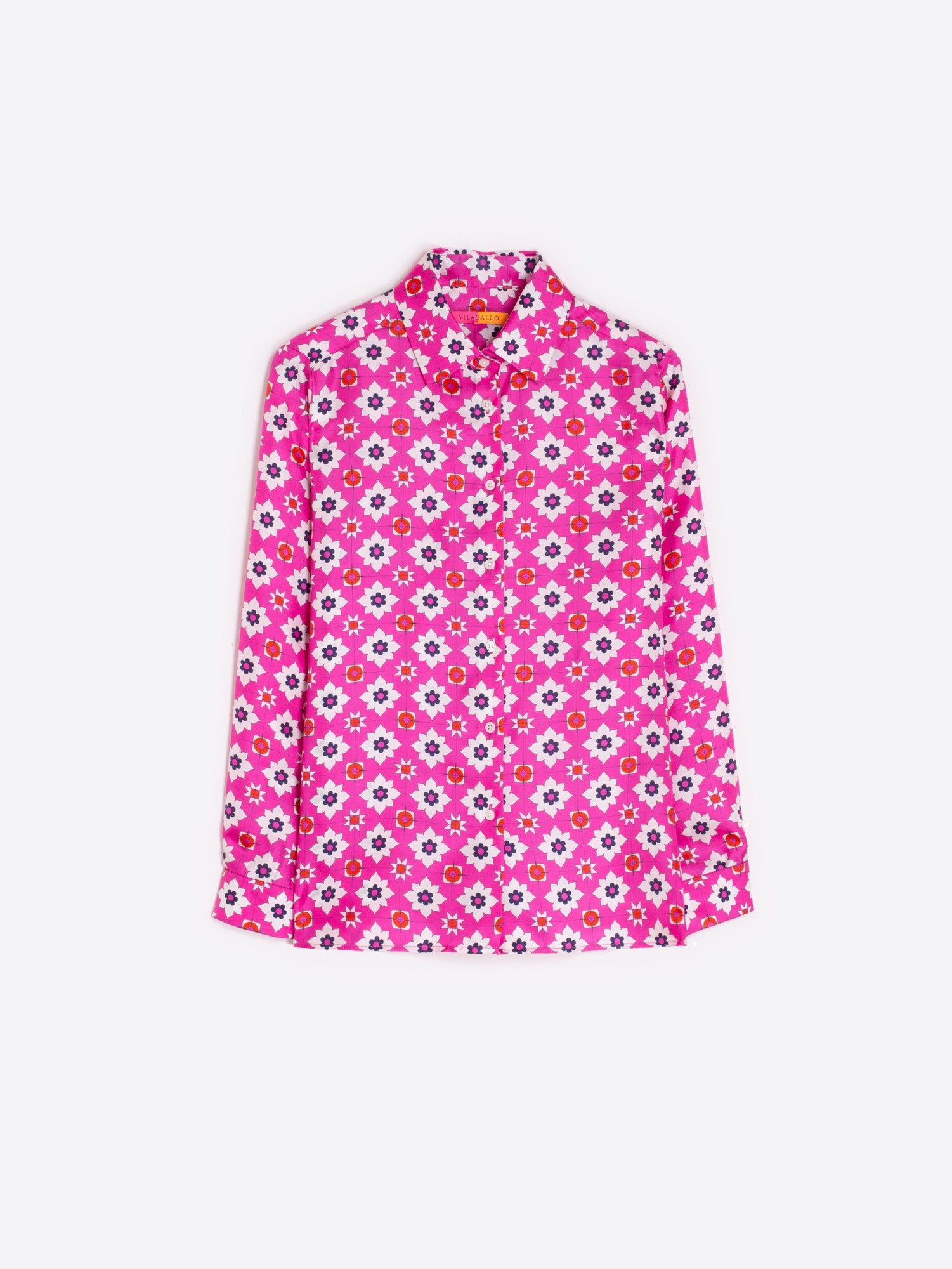 GEO SILK BLOUSE